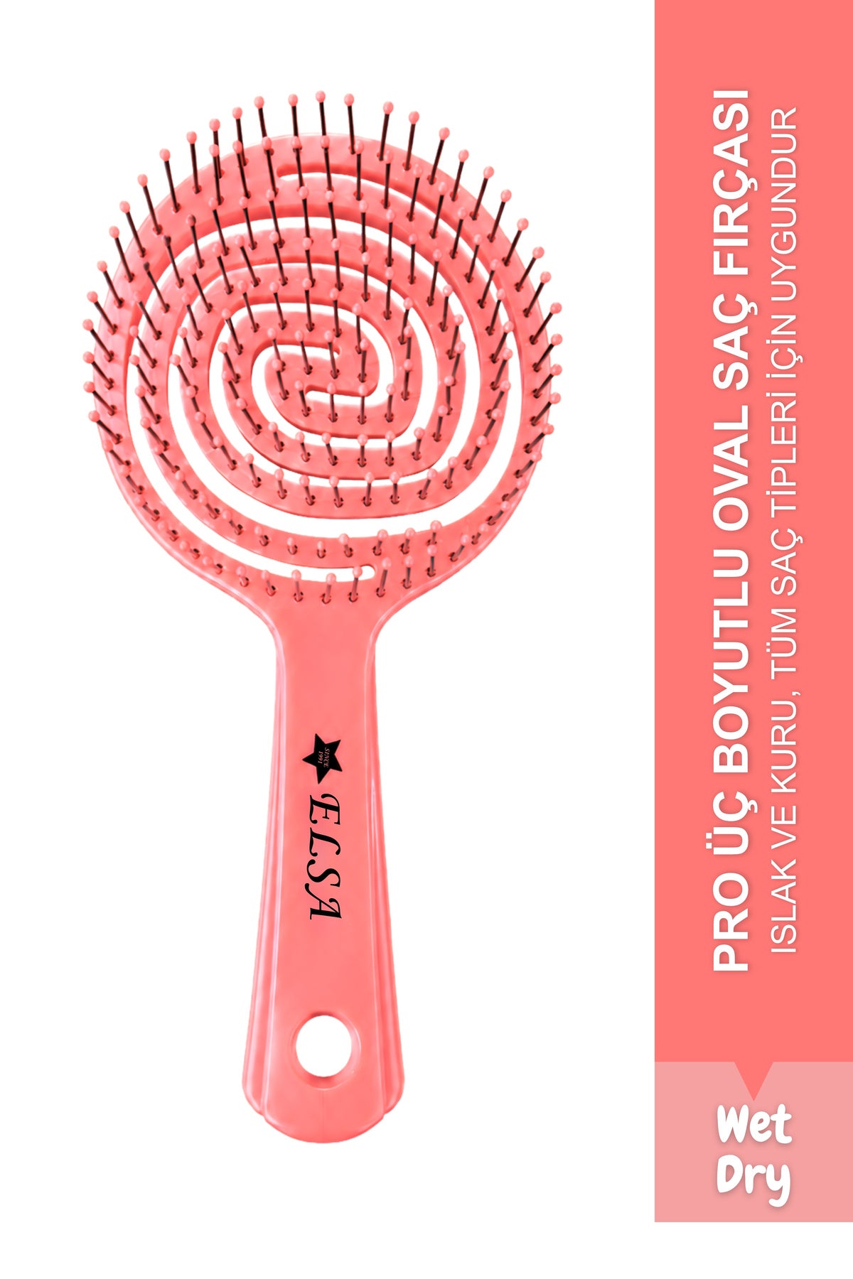 Pro 3D Oval Hair Brush - Elsa