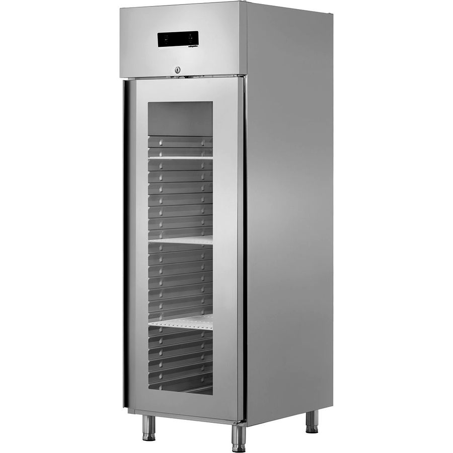 Upright Refrigerator with Two Half-Glass Doors