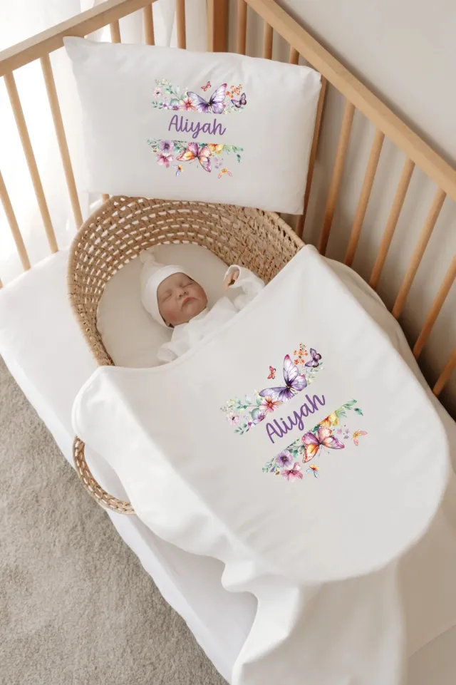 Canbaby Personalized 12-Piece Newborn Set – Butterfly
