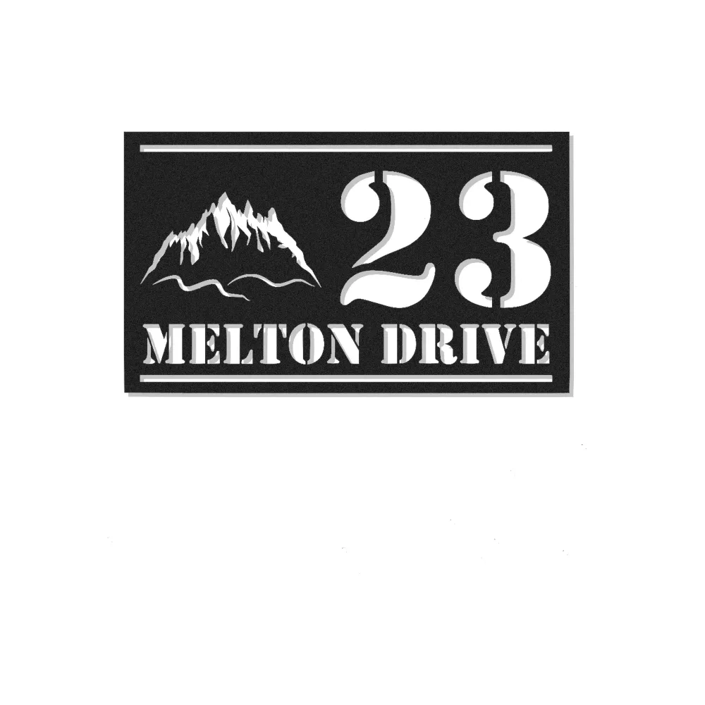 LED Mountain Address Sign