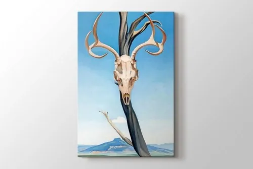 Deers Skull with Pedernal 1936 canvas wall art