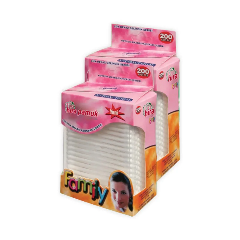 Family cotton swabs LPC010 200 Pcs
