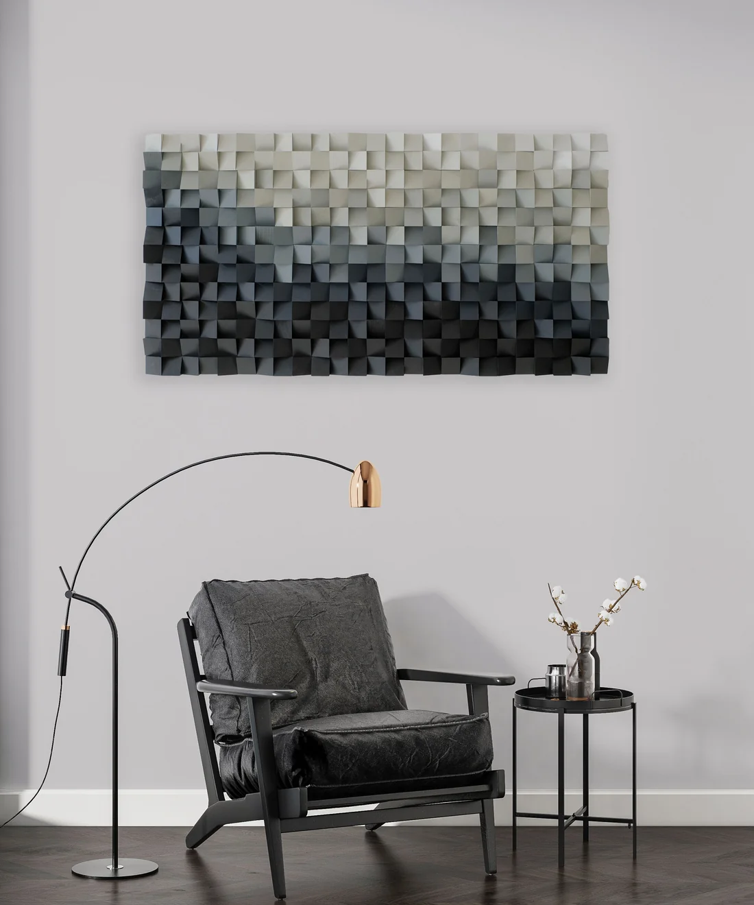 Luna Mosaic Wooden Wall Panel