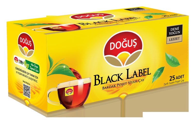 شاي أكياس كوب Dogus Black Label 25 كيس