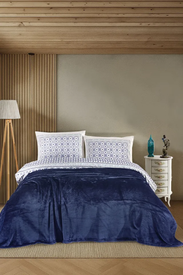 Elart Calinda Blanket Single (160x220 cm) Navy Blue