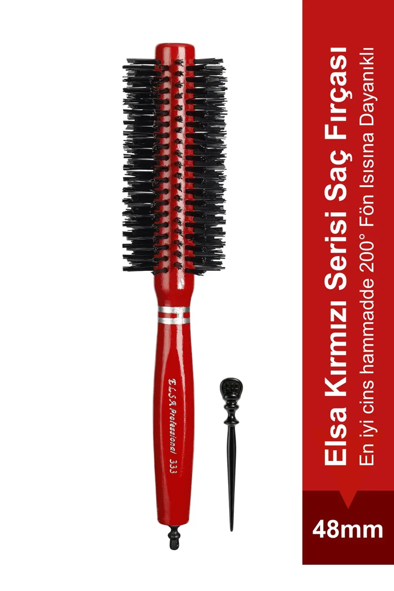 333 buckled red 48 mm blow-dry brush
