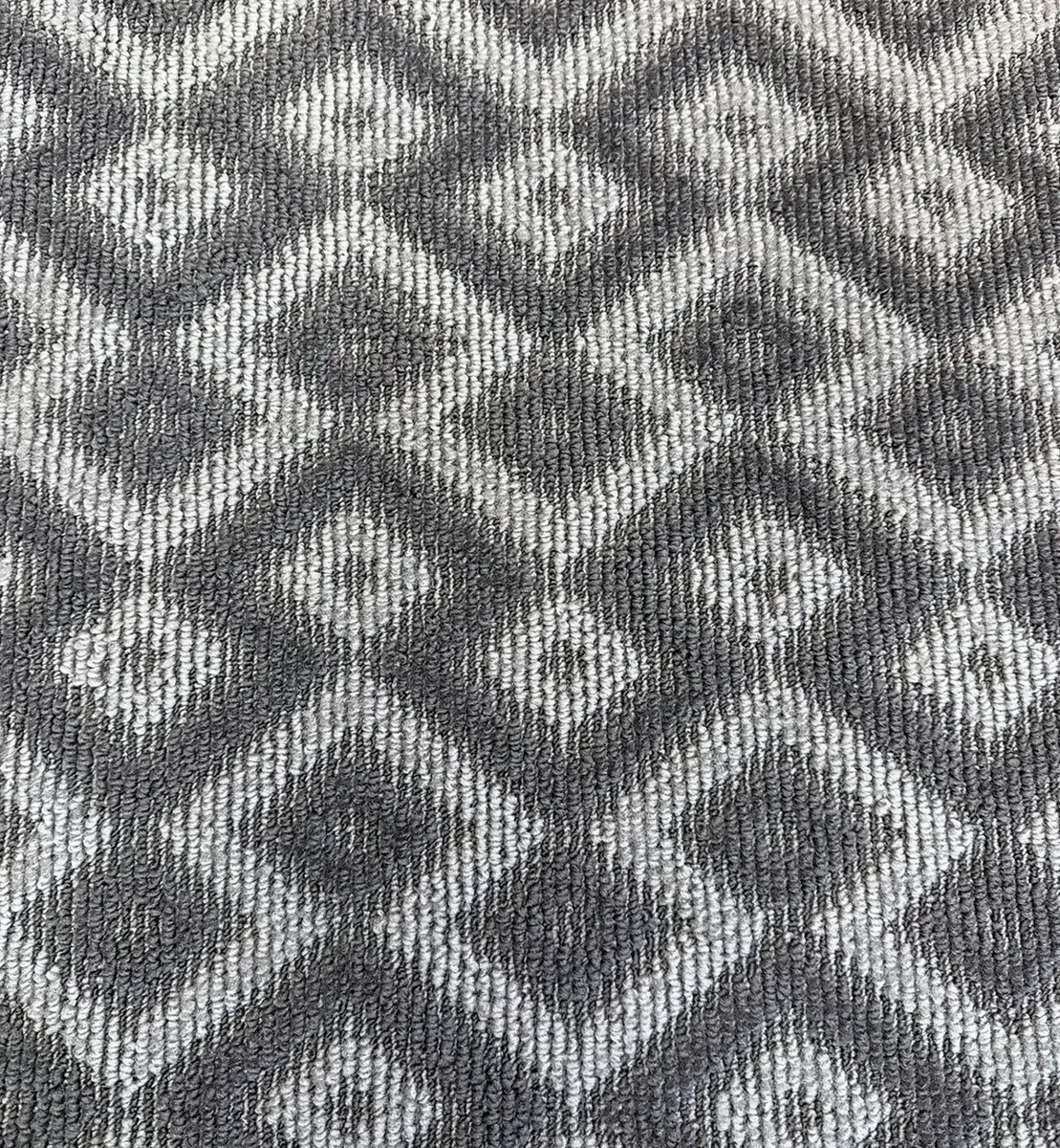Sky sculptured loop carpet with diamond pattern