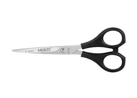 Hair cutting scissor with plastic handle D-301