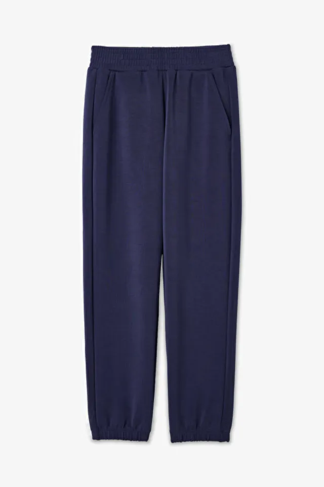 Soft High-Waist Sweatpants for Girls in Dark Indigo