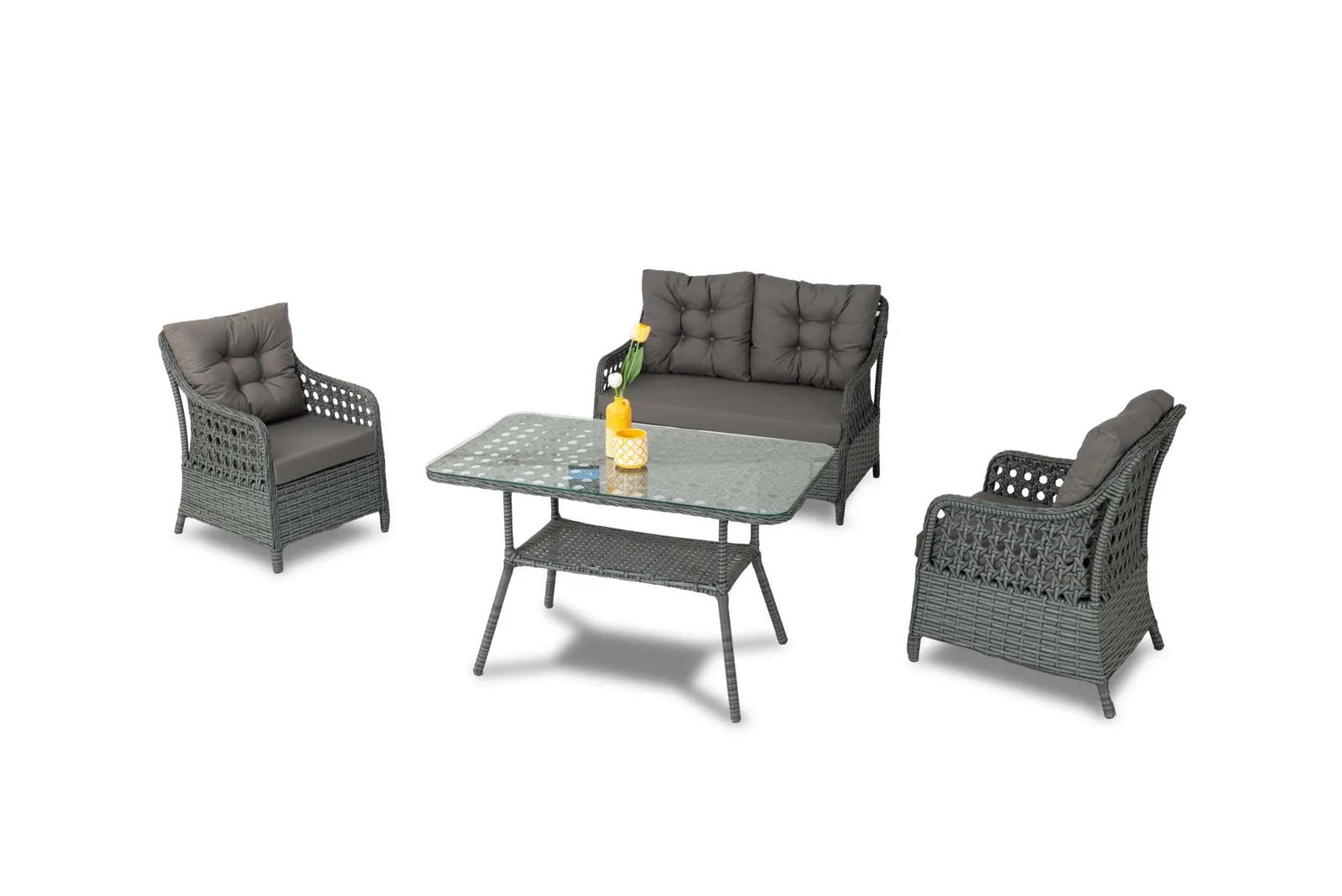 طقم جلوس خارجي Lotus Rattan