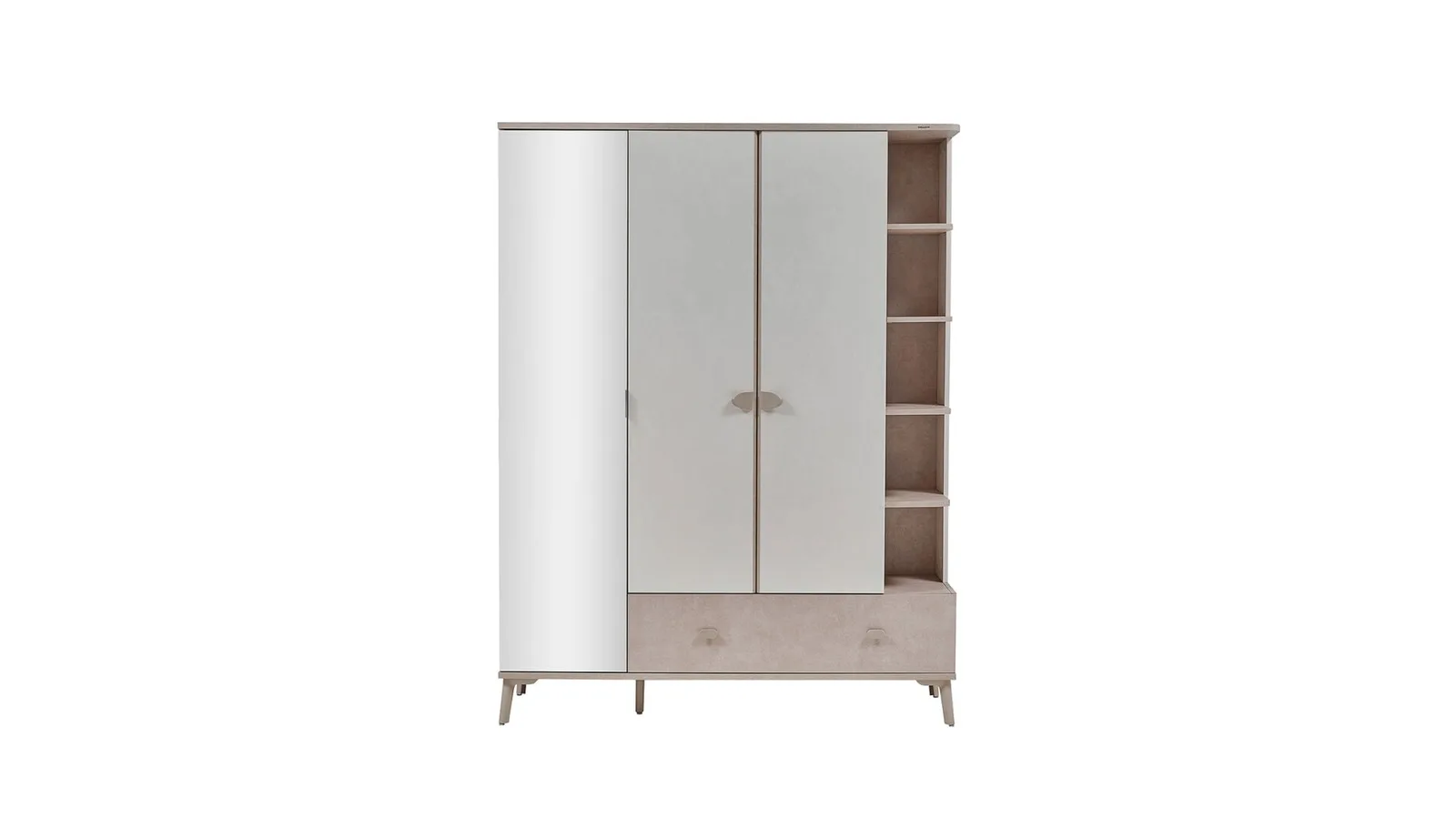 Jenny three-door shelved youth wardrobe