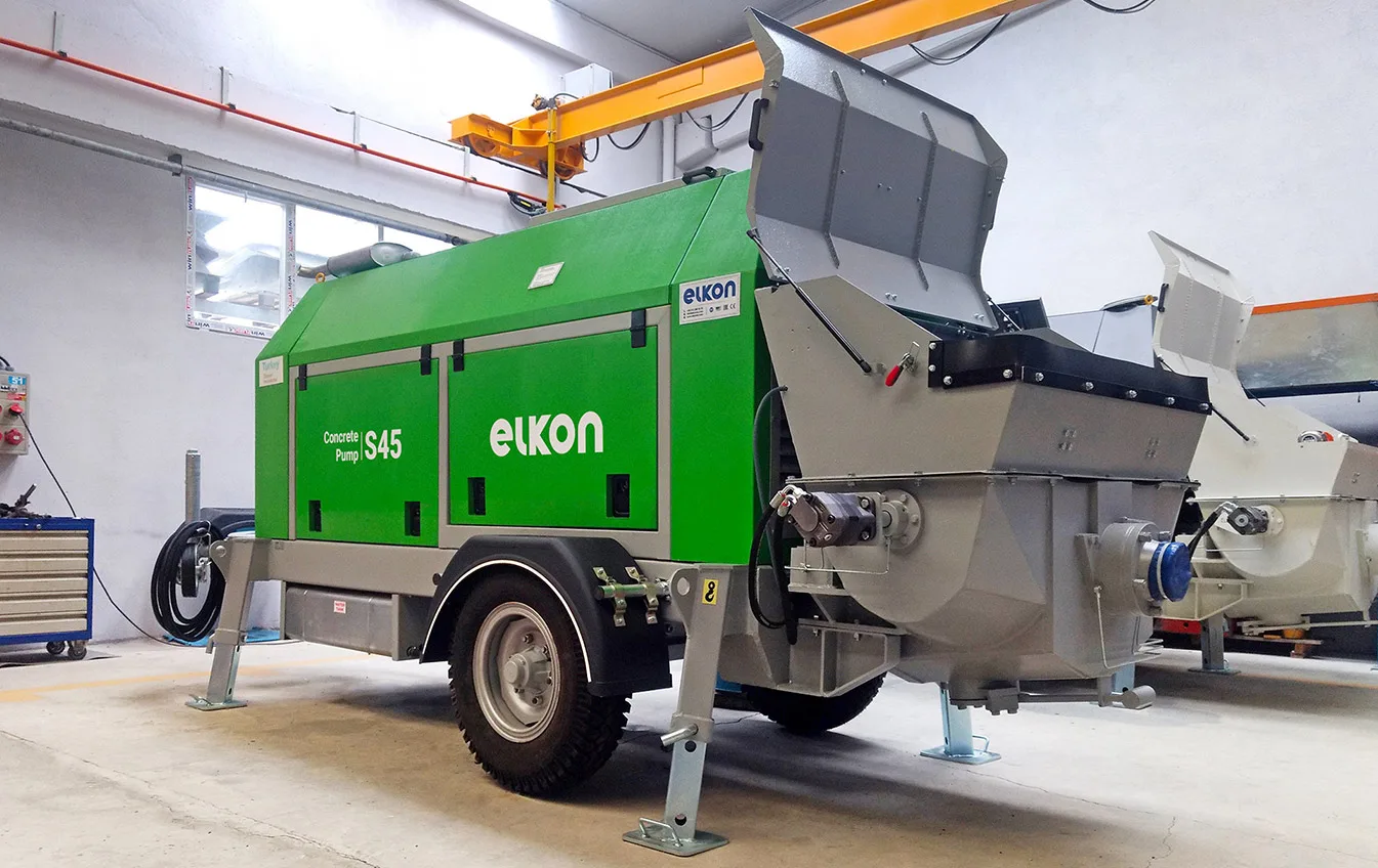 مضخة خرسانة مقطورة Trailer Type Concrete Pumps