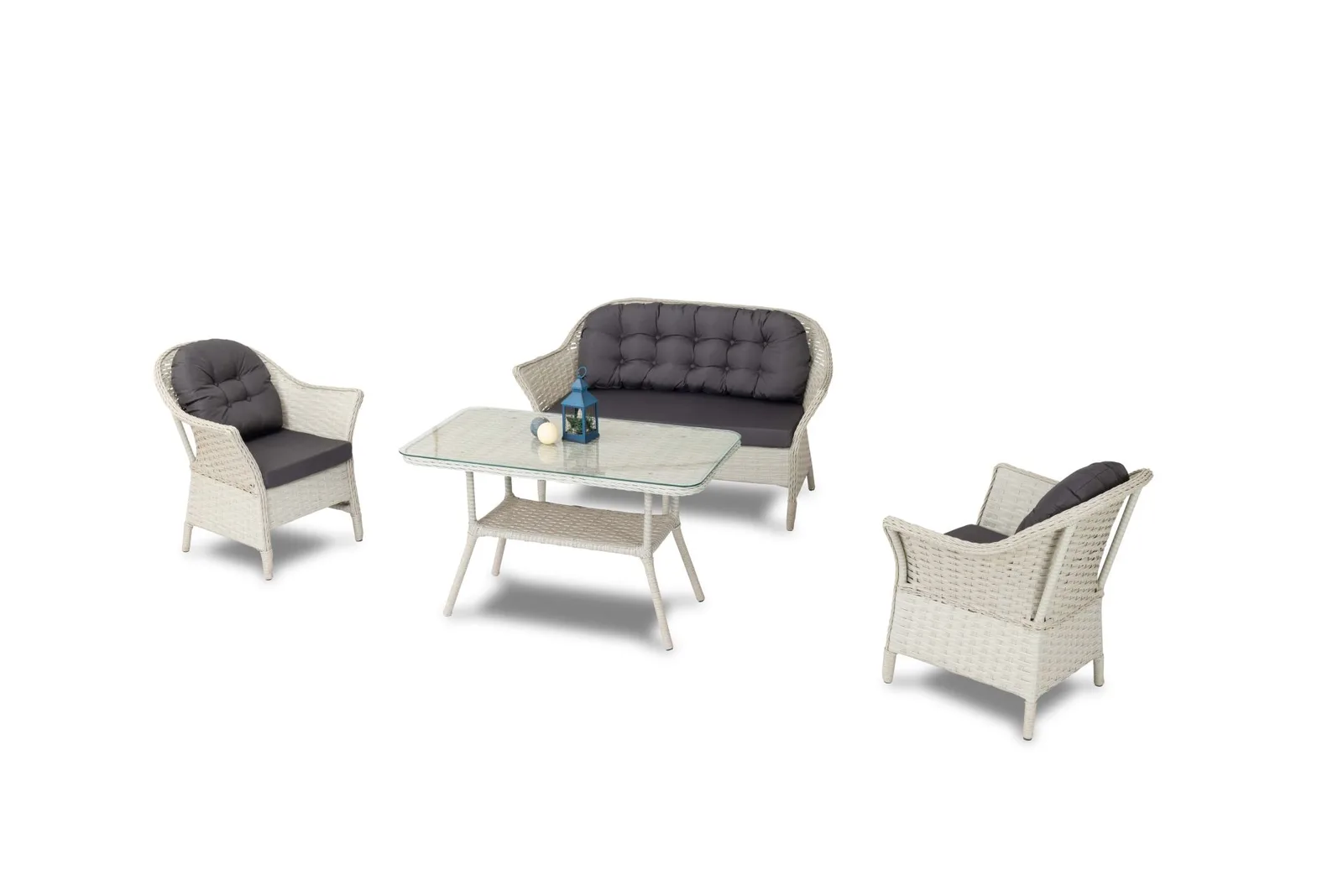 طقم جلوس خارجي Ida Rattan Bej