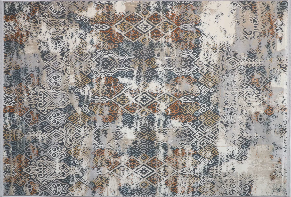 Scarlet Machine-Made Carpet in Grey – Model 4601N