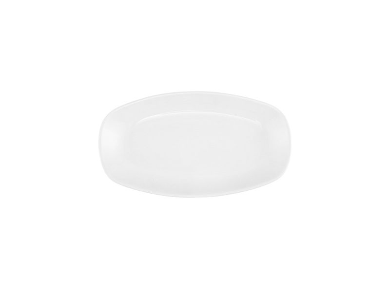 Porland Lebon White Oval Plate 20cm, 6 Pieces
