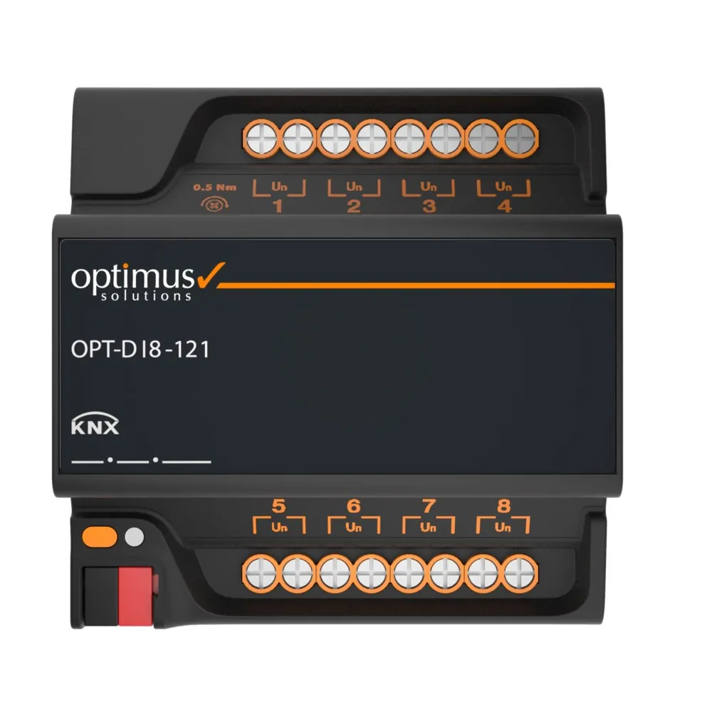 مدخل رقمي KNX بثماني قنوات، نسخة AC (OPT-DIy-121)