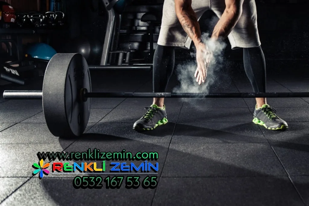 Rubber flooring for gyms and fitness studios