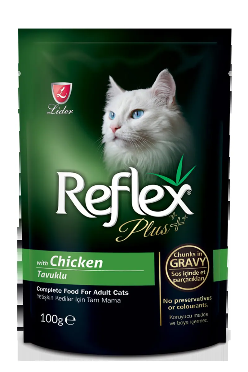 Reflex plus with chicken adult cat food