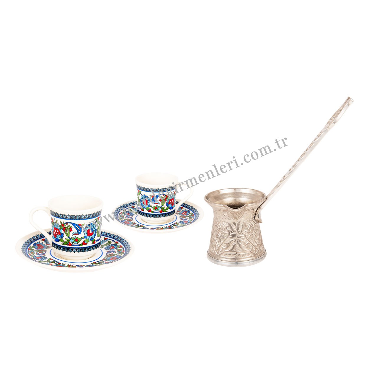 TOPKAPI Double Porcelain Set with Coffee Pot