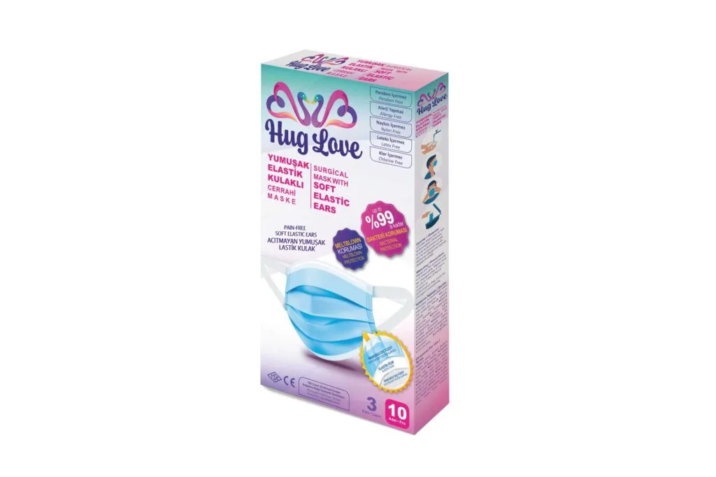 Hug Love Soft Elastic Surgical Mask 10 Pack