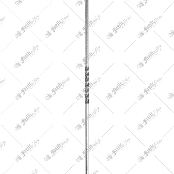 Ribbed and grooved iron bar 80174