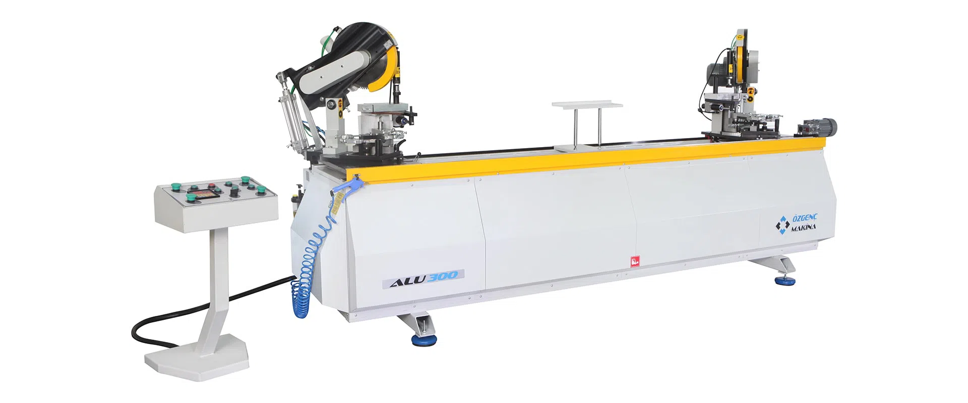 45-Degree / 90-Degree Double-Head Machine for Cutting and Boring Aluminum Edge Joints