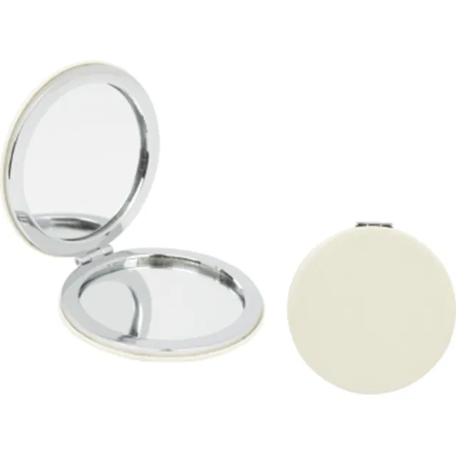 Round Faux Leather Pocket Mirror – 4226