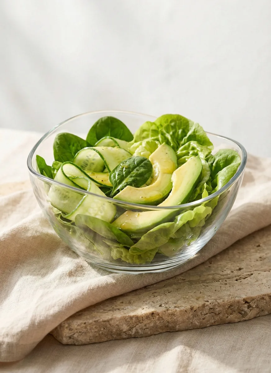 Vira glass salad bowl (2-piece)