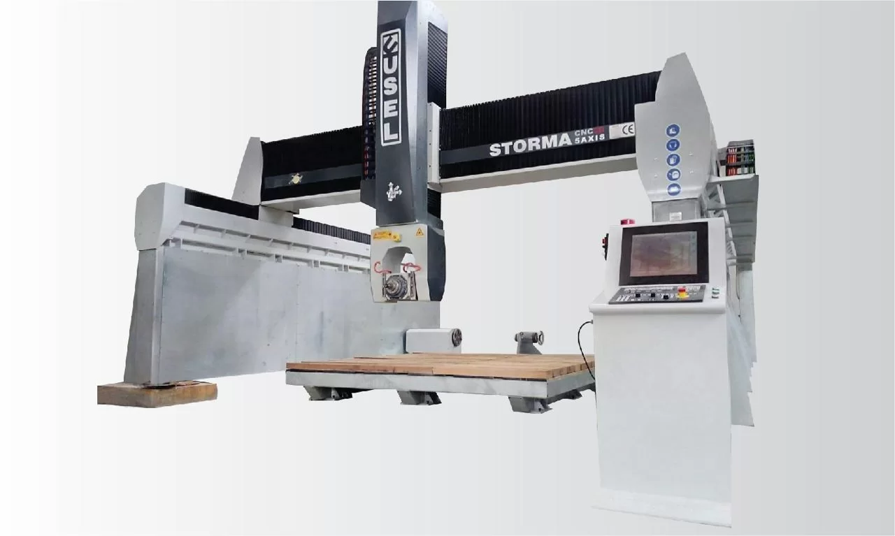 مركز STORMA CNC ثلاثي الأبعاد لتشغيل الرخام بخمسة محاور