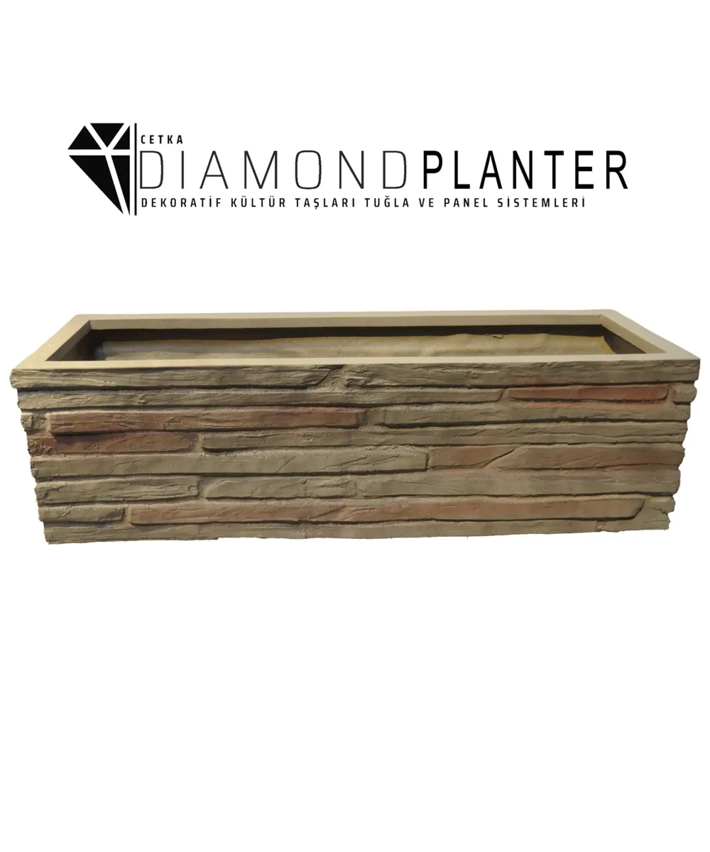 Decorative fiberglass planter no. 16