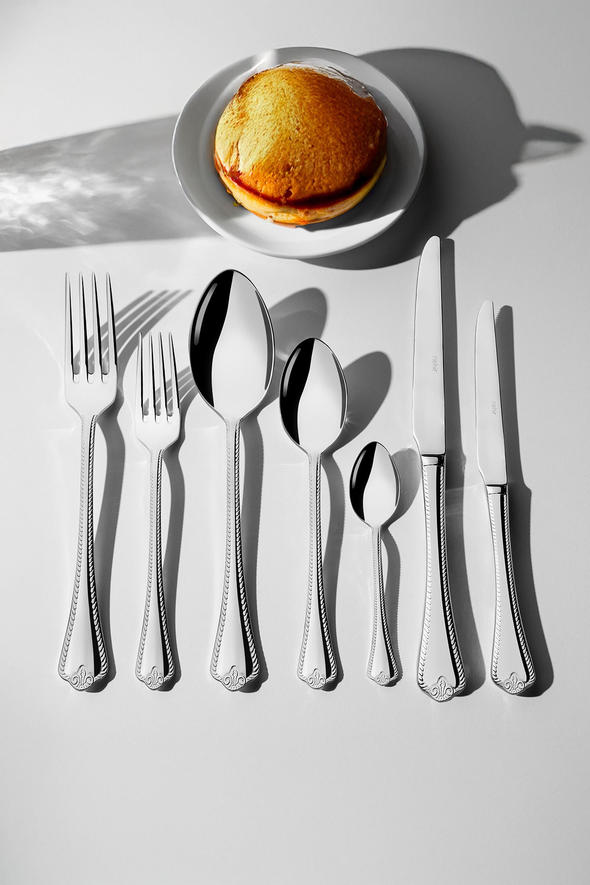 Fulya Plain 12-Person 84-Piece Fork, Spoon and Knife Set in Box