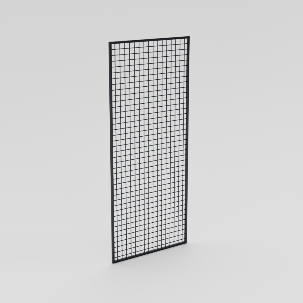 RAFGROSS 70x150 cm Wall-Mounted Wire Panel | 5x5 Mesh Metal Accessory and Jewelry Display Panel | With 30x30 Side Frame
