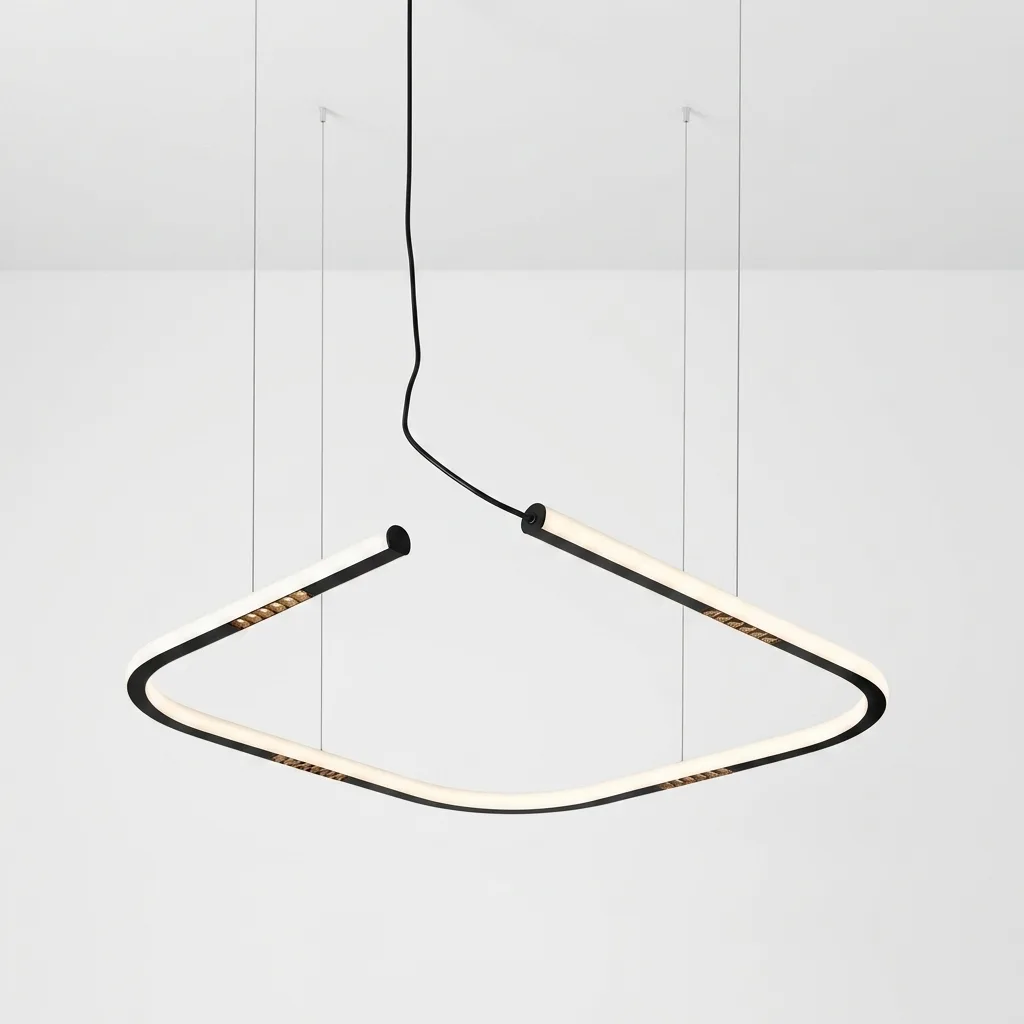 ثريا LED بإطار مربع (750 × 750mm)