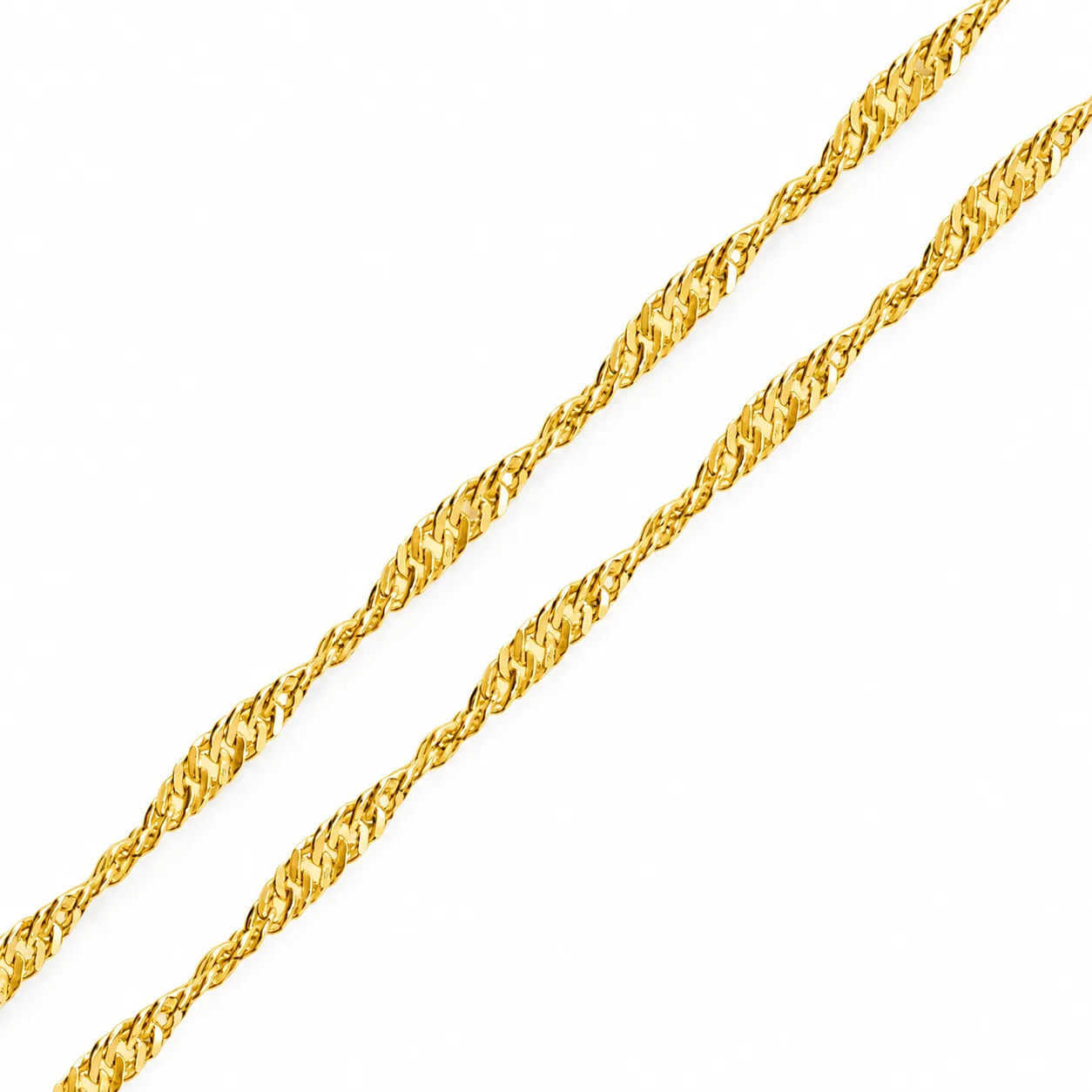 سلسلة فضة Gold Singapur بطول 50 Cm