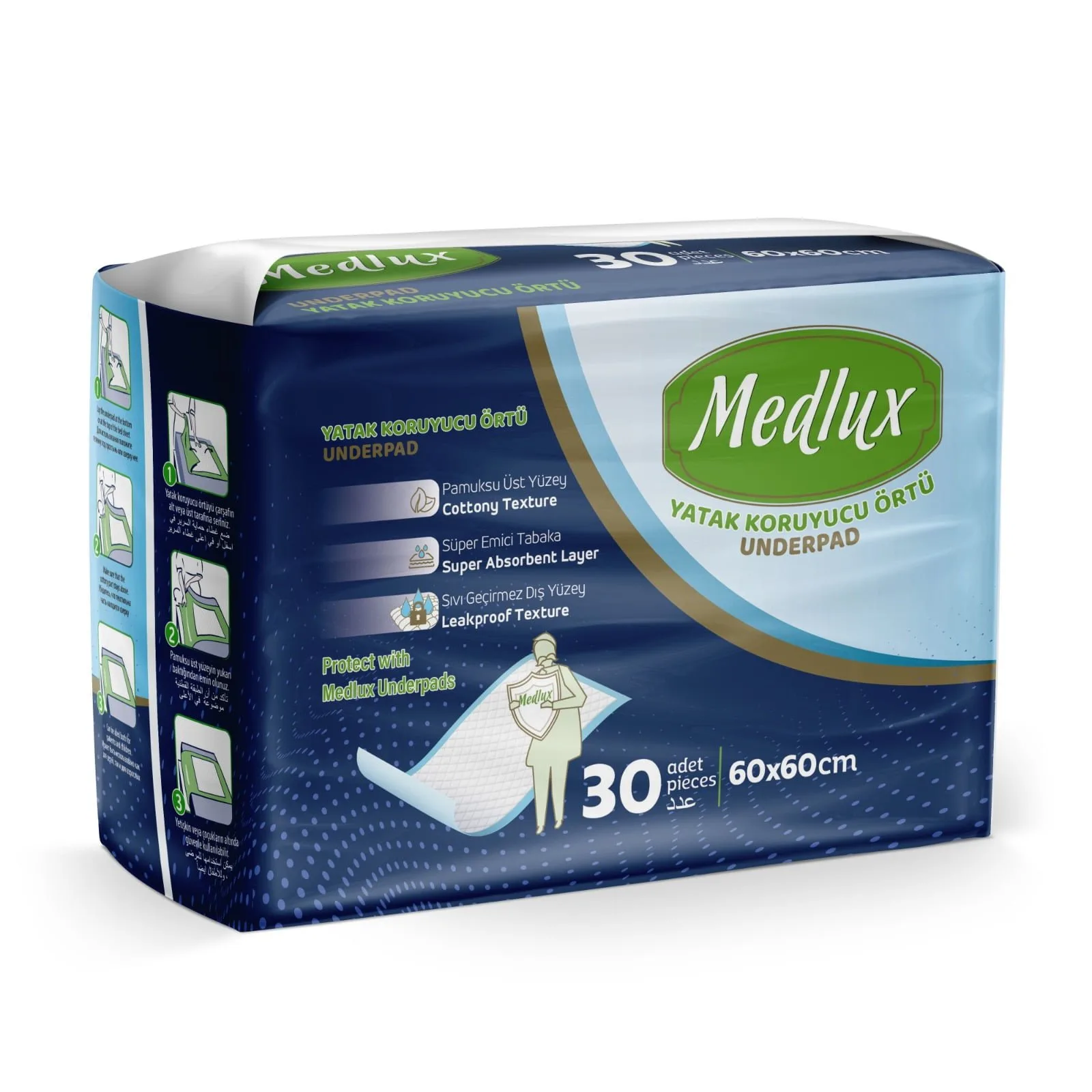 غطاء سرير مرضى MEDLUX 60×60