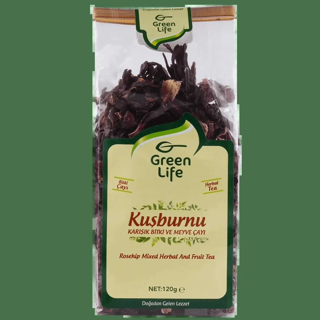 شاي ثمر الورد Green Life 120 غ كيس