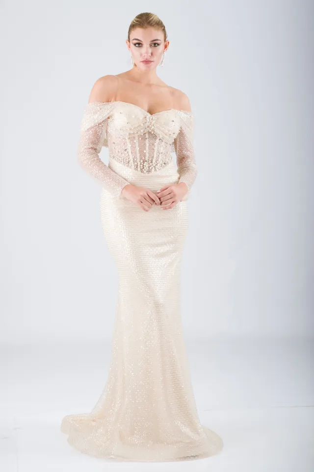 فستان سهرة MADİSON بيج