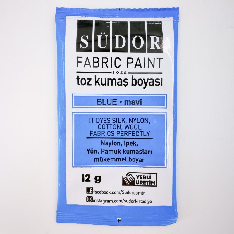 صبغة قماش بودرة Sudor أزرق