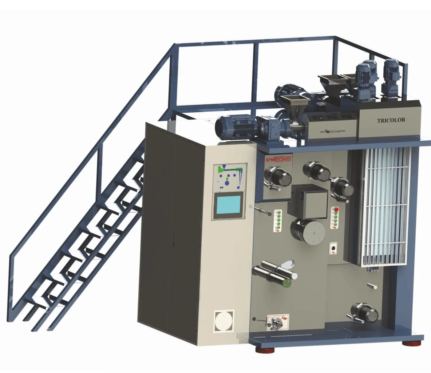 SPINTECH IV- TRICOLOR laboratory yarn drawing unit