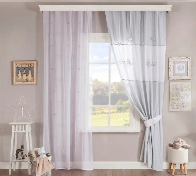 Çilek Baby Cotton Curtain, 140 × 260 cm