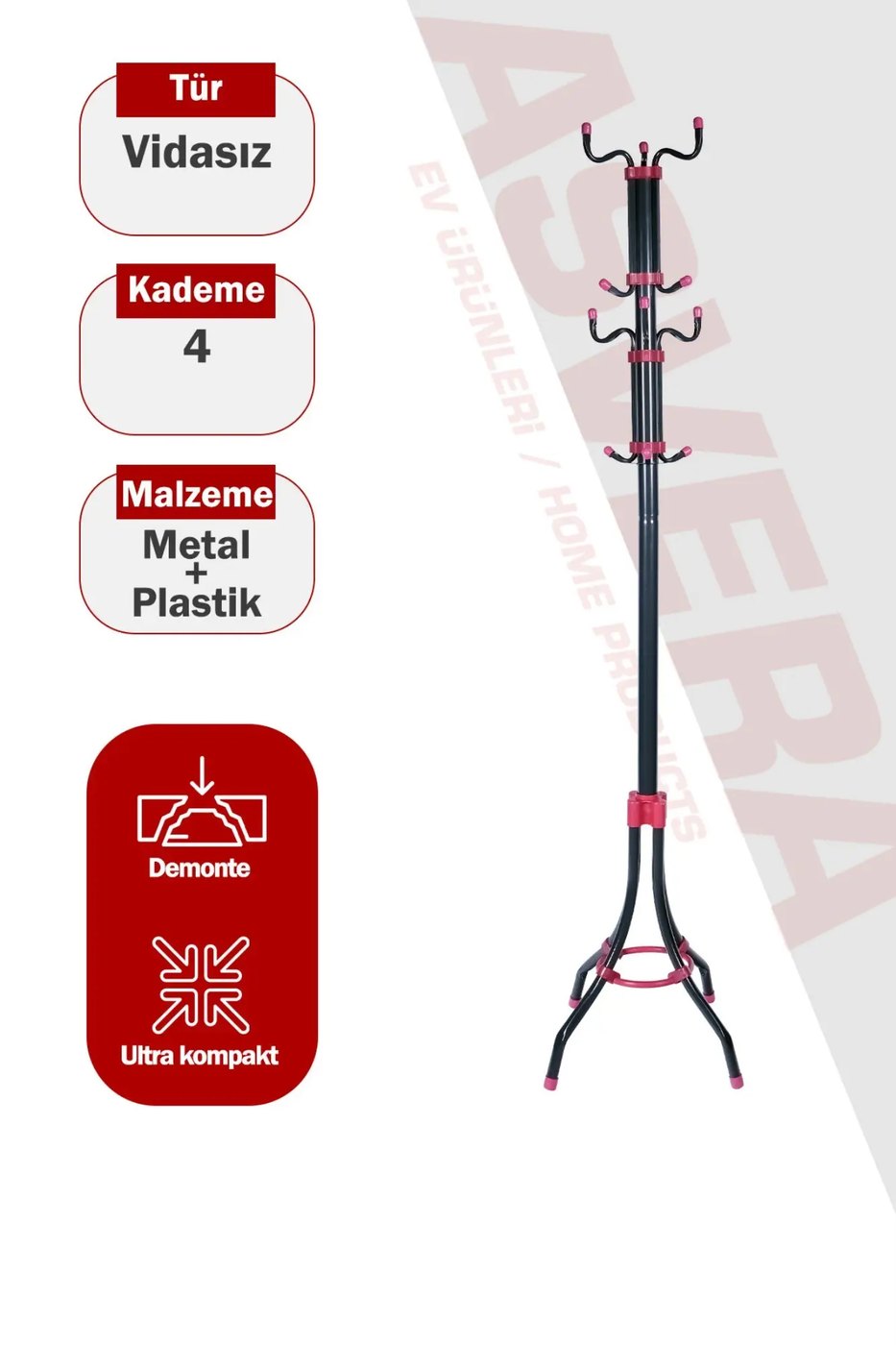 خزانة مدخل دوارة Asvera 33-004 T.E.A.K. 360°