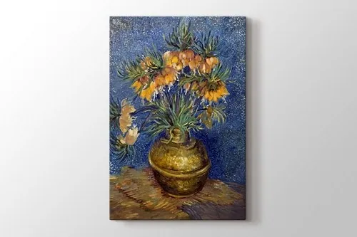 Still Life Vase with Fifteen Sunflowers canvas wall art
