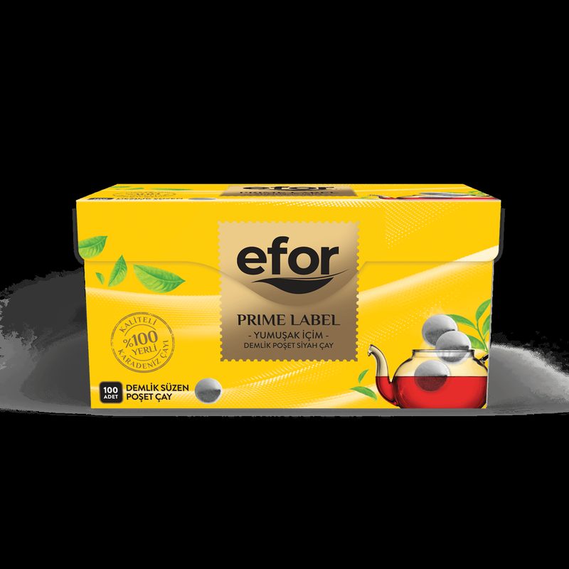 Efor Prime Label شاي أكياس للإبريق (100 كيس)