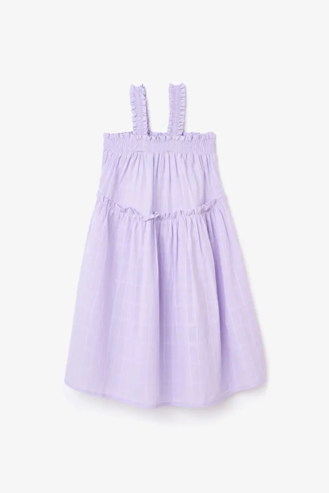 Texture Lilac girls’ beach dress