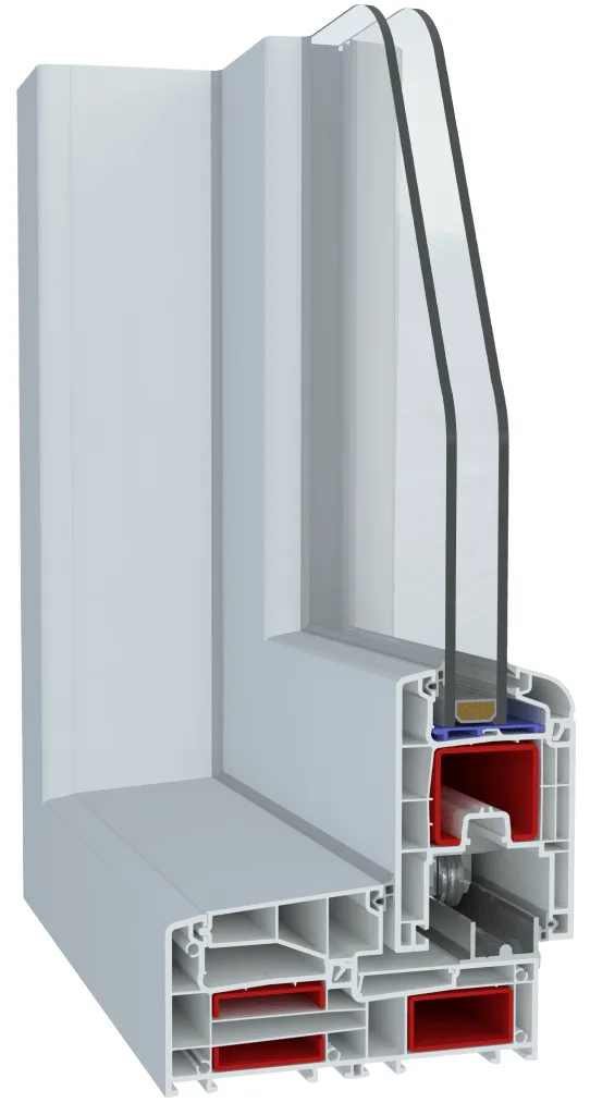 PVC Sliding Door and Window System 770 Thermo Slide