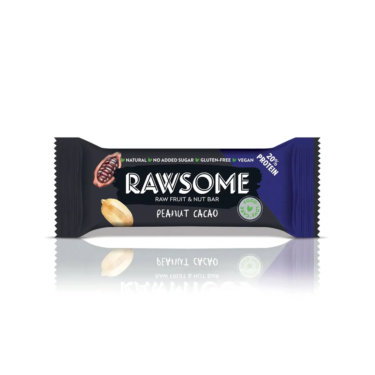 Rawsome Peanut Cocoa Plant Protein Bar 25 g
