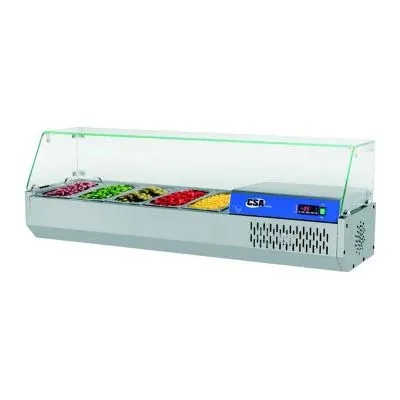 CSA 210 AISI 304 Salad Display Refrigerator