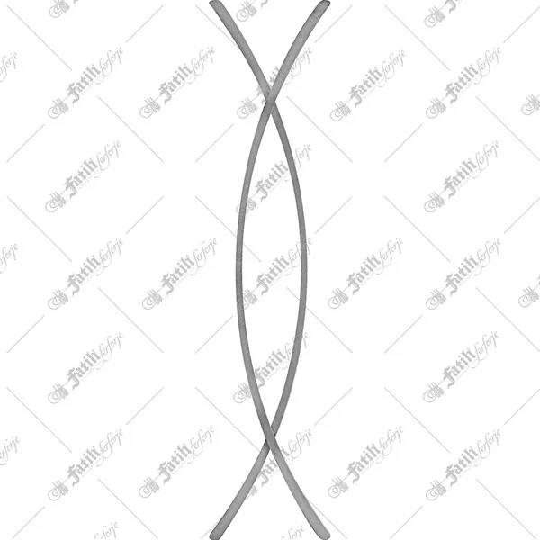 Wrought-iron flat bar (lama) 10020-b