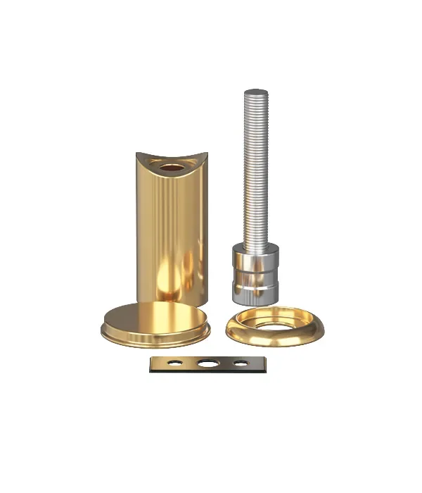 Elevator Handrail Vertical Wolf Mouth Gold