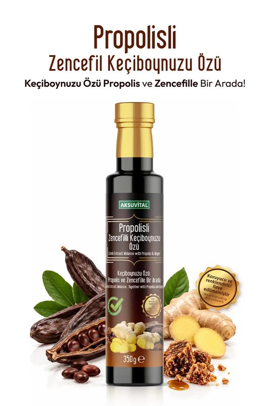 Aksuvital Propolis Ginger Carob Extract 350g